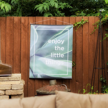 Enjoy The Little Things Botanical Outdoor Garden Poster, 5 of 8