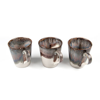 Brown V Shaped Handmade Porcelain Mug, 8 of 8
