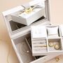 Personalised Initials Two Tier Jewellery Box, thumbnail 7 of 8