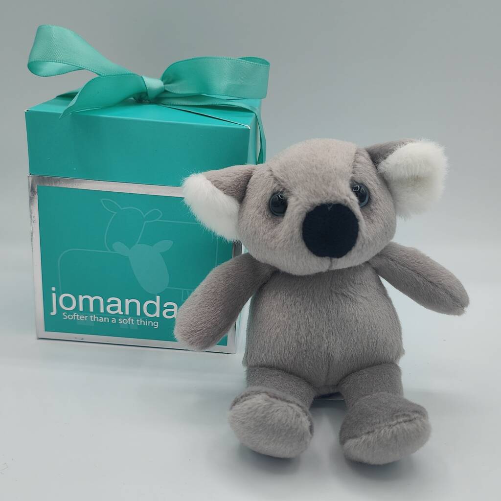 Mini Koala Soft Toy Plush, Baby Safe, Gift Boxed, 1 of 5