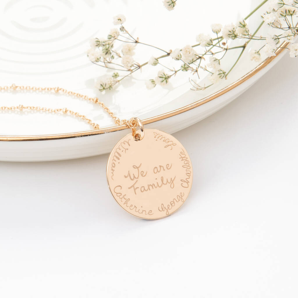 Personalised 'We Are Family' Necklace, 1 of 9