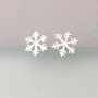 Snowflake Earrings, thumbnail 1 of 2