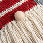 Christmas Gonk Cushion Intermediate Knitting Kit, thumbnail 5 of 8