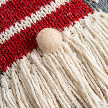 Christmas Gonk Cushion Intermediate Knitting Kit, 5 of 8