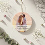 Personalised “First Christmas Married” Ceramic Bauble, thumbnail 5 of 8