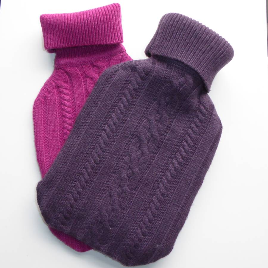 Cashmere Hot Water Bottle Cover