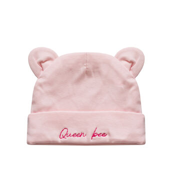 Soft Newborn Hat In Pink, 2 of 2