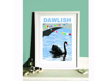Dawlish Black Swans Print, 3 of 6