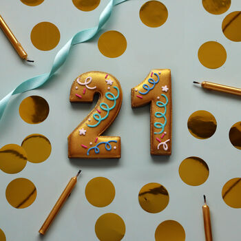 Hand Iced 21st Birthday Biscuit, 2 of 3