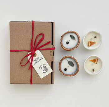 Christmas Pinch Pot Candle Aromatherapy Gift Box, 5 of 5