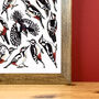 Woodpeckers Watercolour Art Print, thumbnail 3 of 9