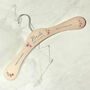 Personalised Pink Floral Wedding Hanger, thumbnail 2 of 5