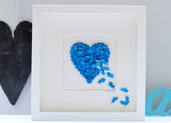 Personalised Engagement Butterfly Heart, 3D Art, 9 of 12