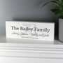 Personalised Family Initial Wooden Block Sign, thumbnail 1 of 4