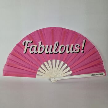Fabulous Giant Bamboo Hand Clack Fan, 2 of 2