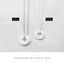 Men’s Personalised Silver Family Circle Necklace, thumbnail 5 of 6