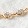 Herkimer Diamond Grey Gold And Silver Collar Necklace, thumbnail 7 of 12