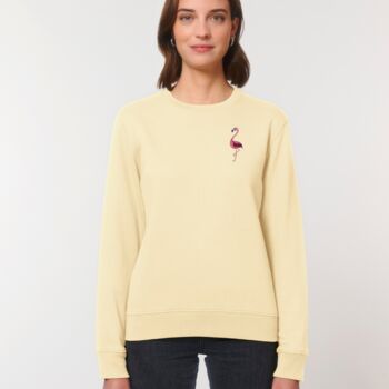 Organic Cotton Flamingo Sweatshirt, 3 of 12