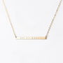 Personalised Skinny Bar Necklace, thumbnail 3 of 4
