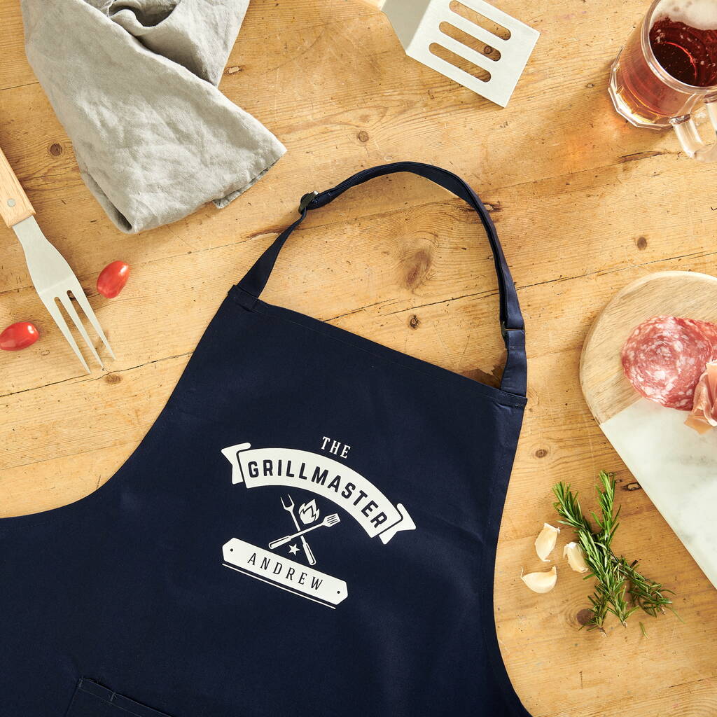 Personalised The Grillmaster BBQ Apron, 1 of 5