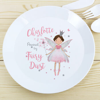 Personalised Fairy Princess Plastic Plate, 3 of 4
