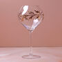 G Decor Set Of Four Wild Vine Hand Painted Gin Glasses Inspired By Nature, thumbnail 3 of 5