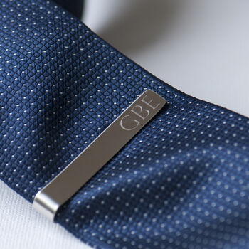 Personalised Men's Steel Tie Clip By Grace & Valour ...