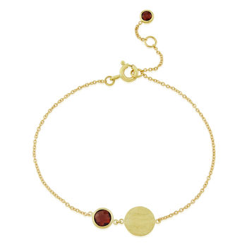 Bali Personalised Solid Gold And Birthstone Bracelet, 2 of 12