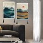 Two Pack Misty Mountain Tapestry Wall Hanging Décor, thumbnail 3 of 7