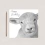 Adorable Lamb Birthday Card, thumbnail 2 of 3