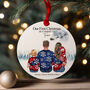 Our First Christmas As A Family Of Four – Personalised Acrylic Bauble Decoration, thumbnail 1 of 11