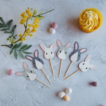 Easter Bunny Cupcake Toppers, 2 of 12