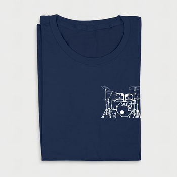 Personalised Drum Kit Organic Cotton T Shirt, 3 of 6