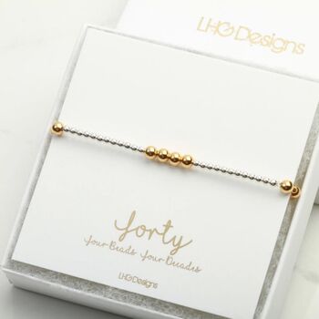 60th Birthday Stacking Bracelet Gift For Her, 2 of 3