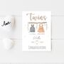 Twins Congratulations New Baby Card, thumbnail 1 of 6