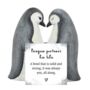 Valentines Gift For Couples Penguin Partners For Life Ornament, thumbnail 7 of 7