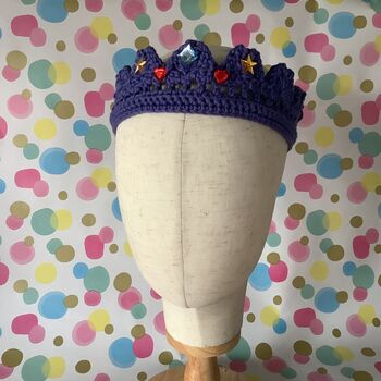 Adult, Hand Crochet Party Crowns, 100% Cotton, 6 of 9