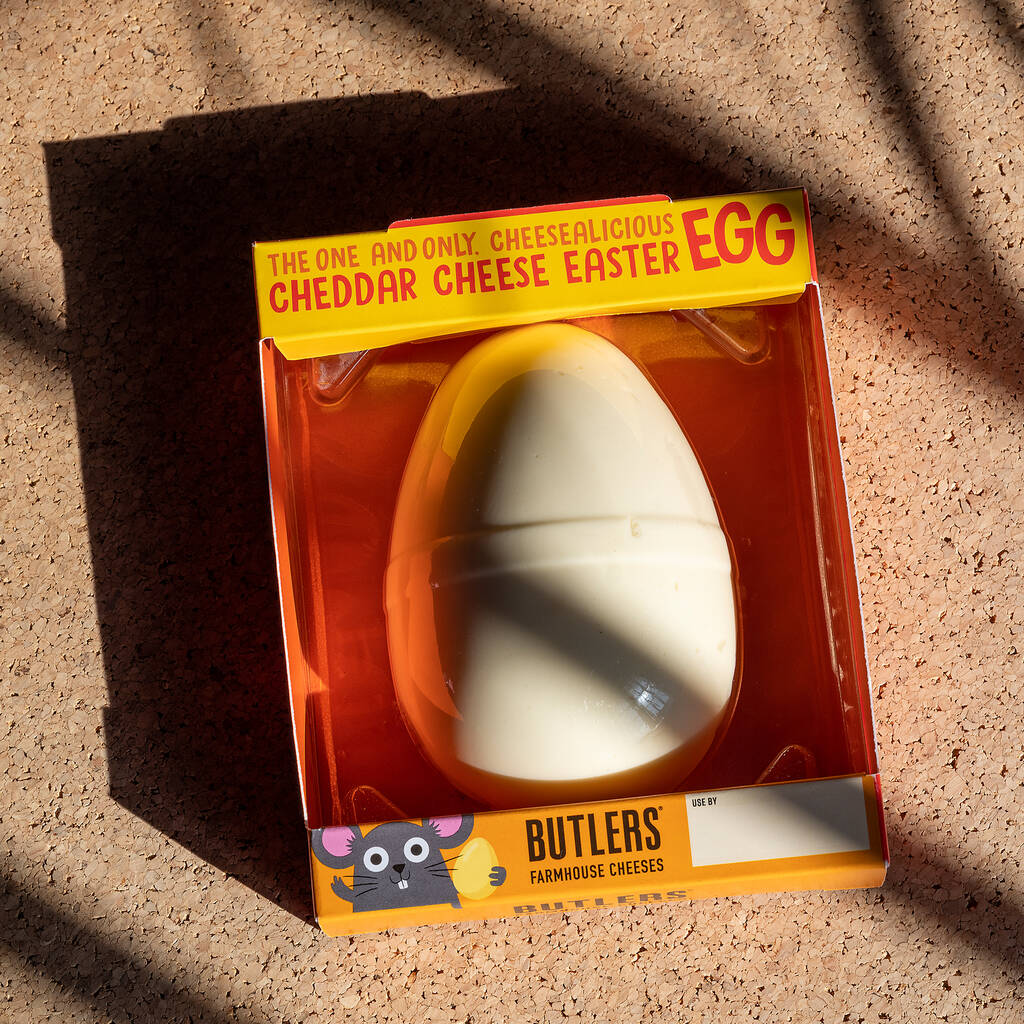 Cheddar Cheese Easter Egg Letterbox Gift By Butlers Farmhouse Cheeses