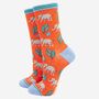 Women's Elephant Tiger And Jungle Bamboo Socks Gift Set, thumbnail 3 of 5