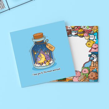 Moon Card | Cute Greeting Cards, 3 of 4