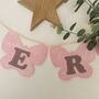 Bunting Personalised Pink Felt Butterfly Wall Decor, thumbnail 2 of 11