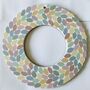 Floral Mosaic Hanging Indoor Wreath Decoration, thumbnail 10 of 11