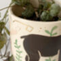 'The Bear And The Hare' Ceramic Planter, thumbnail 6 of 6