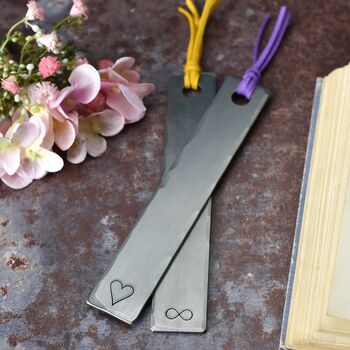 Steel Metal Bookmark For 11th Wedding Anniversary, 2 of 11