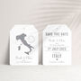 Location Wedding Abroad Save The Date Luggage Tag, thumbnail 2 of 10
