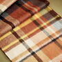 Men's 100% Cashmere Check Scarf, thumbnail 8 of 12