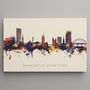 Newcastle Cityscape Skyline Print, thumbnail 1 of 12