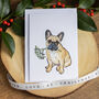 Fawn Frenchie Christmas Card, thumbnail 1 of 7