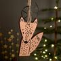 Woodland Animal Hanging Decoration With Antlers, thumbnail 4 of 4