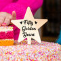 Wedding Anniversay '50 Golden Years' Cake Topper, thumbnail 2 of 6